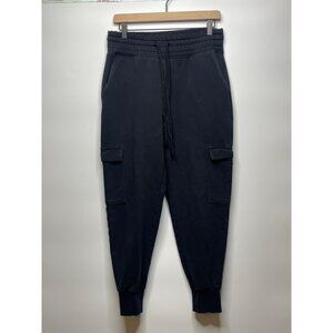 Fabletics Kylie Cargo Jogger Womens Medium Black Sweatpants Workout Streetwear